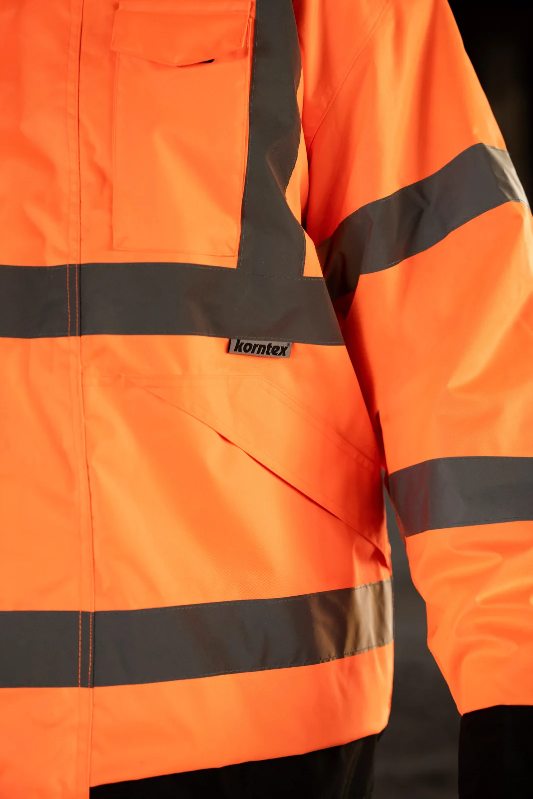 korntex-kxrlj-hi-vis-light-rain-jacket-kaunas-signalorange-model-2 Korntex Hi-Vis Light Rain Jacket Kaunas