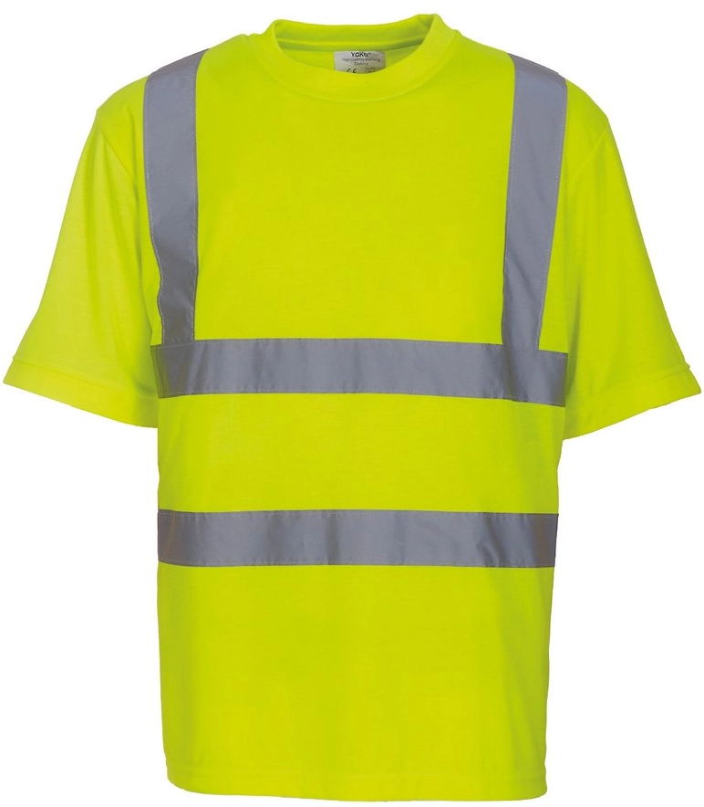 YOKO Two Band & Brace Hi Vis T-Shirt YOKO Two Band & Brace Hi Vis T-Shirt