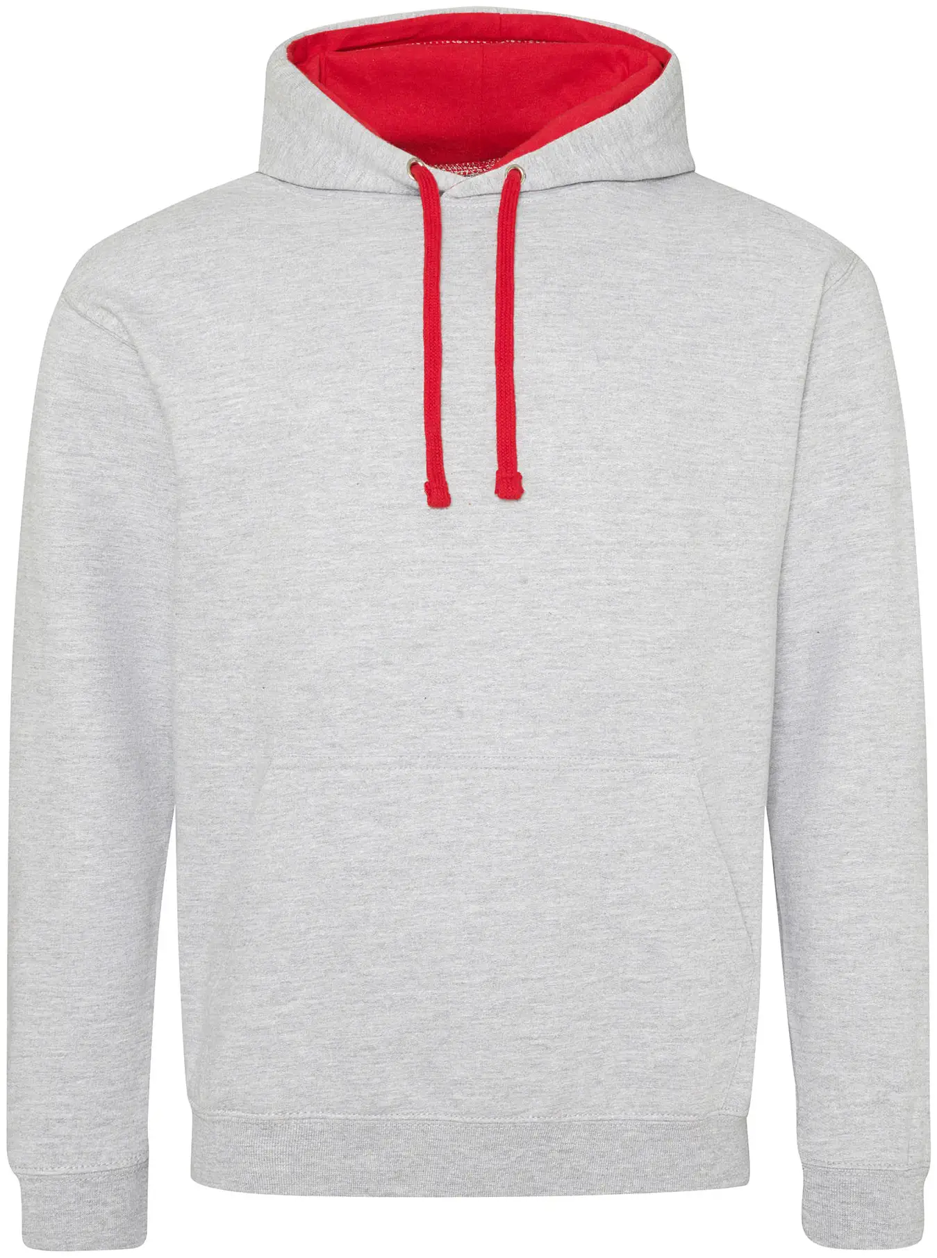 justhoods-jh003-varsity-hoodie-heathergrey-firered-front-1 Just Hoods Varsity Hoodie