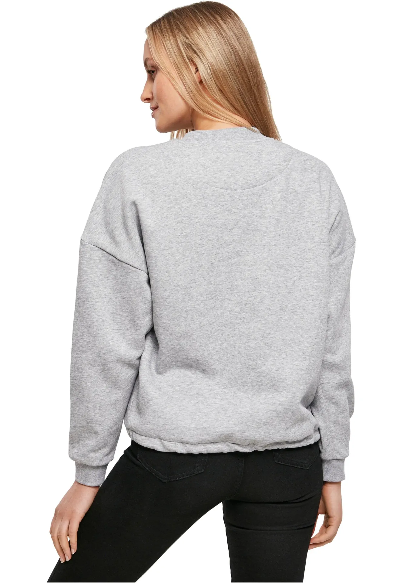 Build Your Brand Ladies Oversize Crewneck