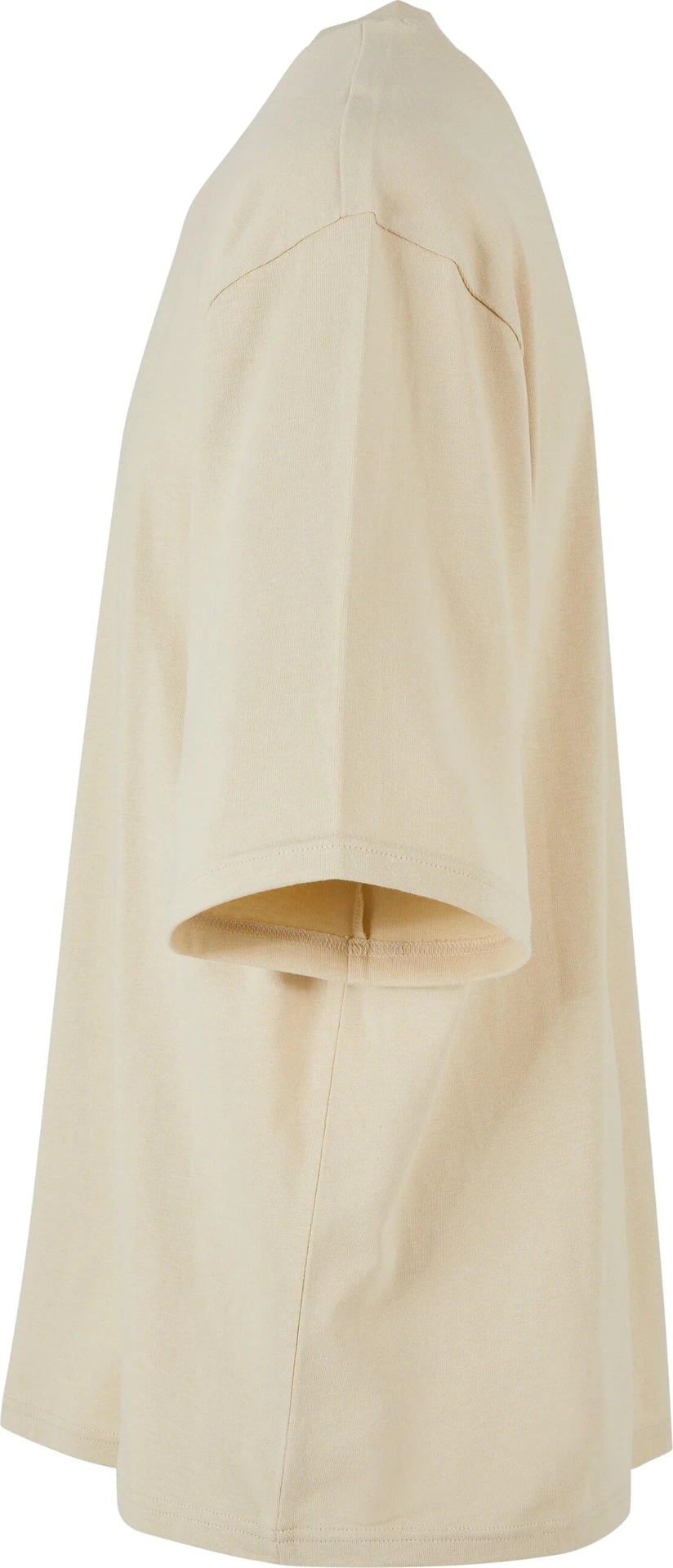 BYB-BY256-oversized-sleeve-t-shirt-sand-left-6 Build Your Brand Oversized Sleeve Tee