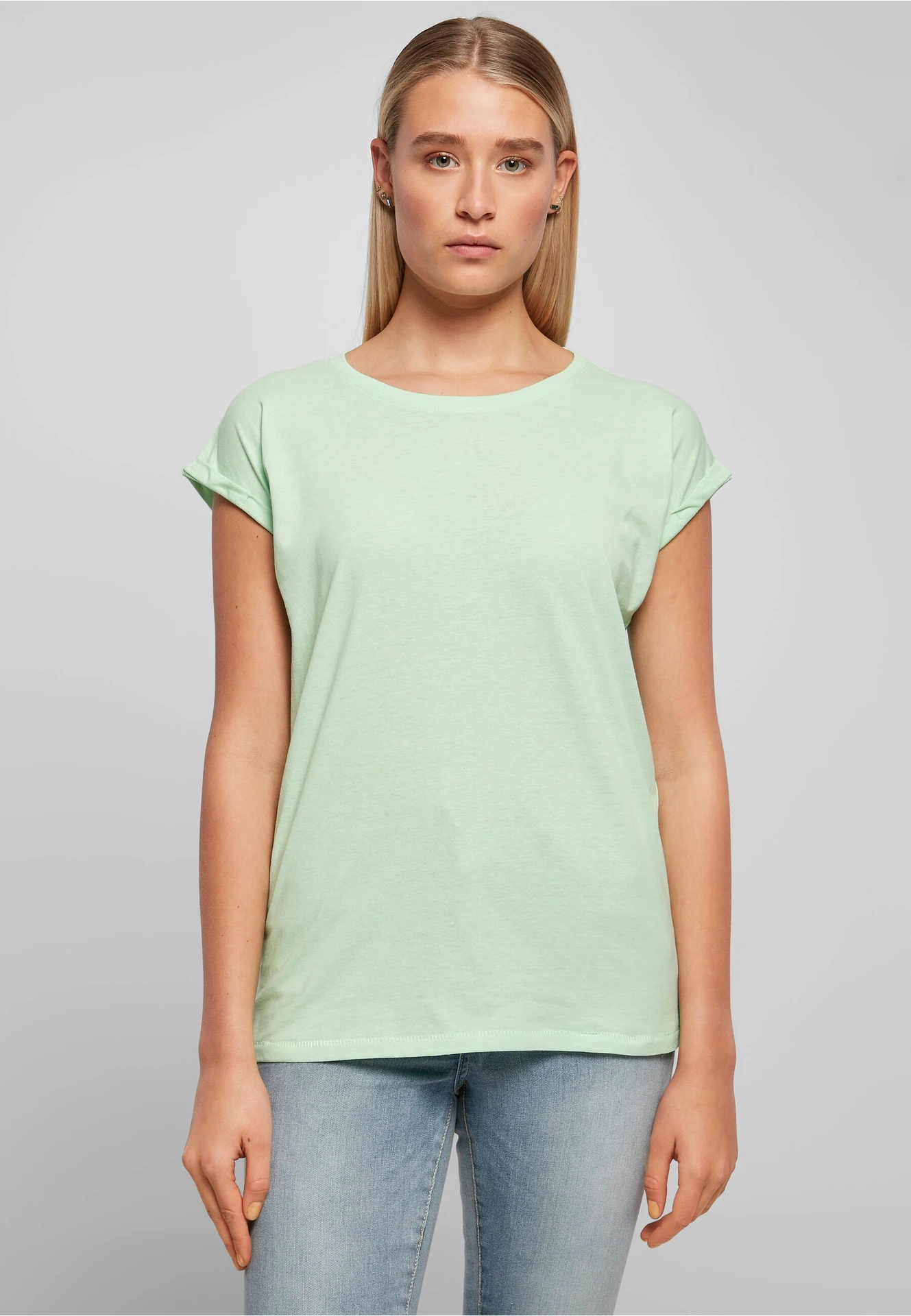 Build Your Brand Ladies Extended Shoulder Tee