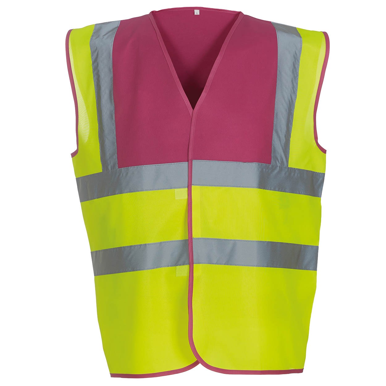 raspberry yoke/hi-vis yellow