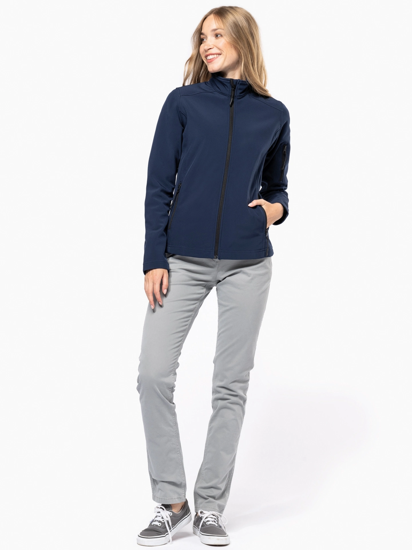 kariban-K400-damen-3-lagen-softshell-jacke-model-2 Kariban Damen 3-Lagen Softshell Jacke
