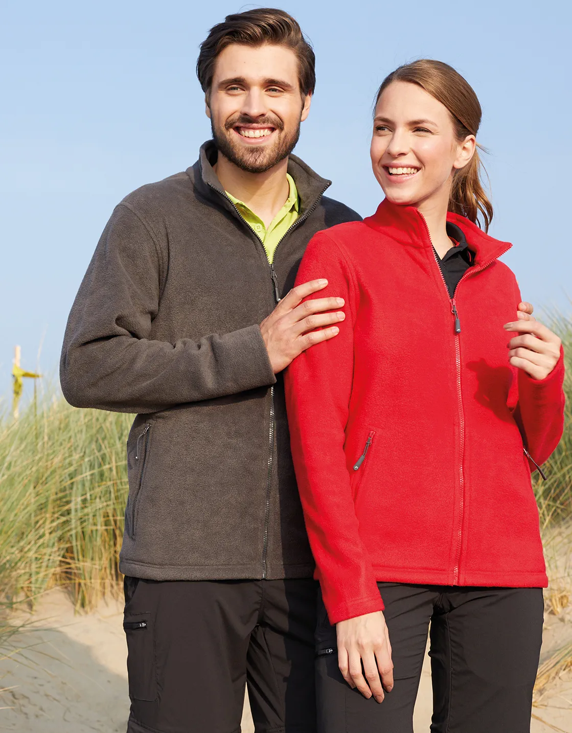 jn782-mens-fleece-jacket-model-0 James & Nicholson Men's Fleecejacket