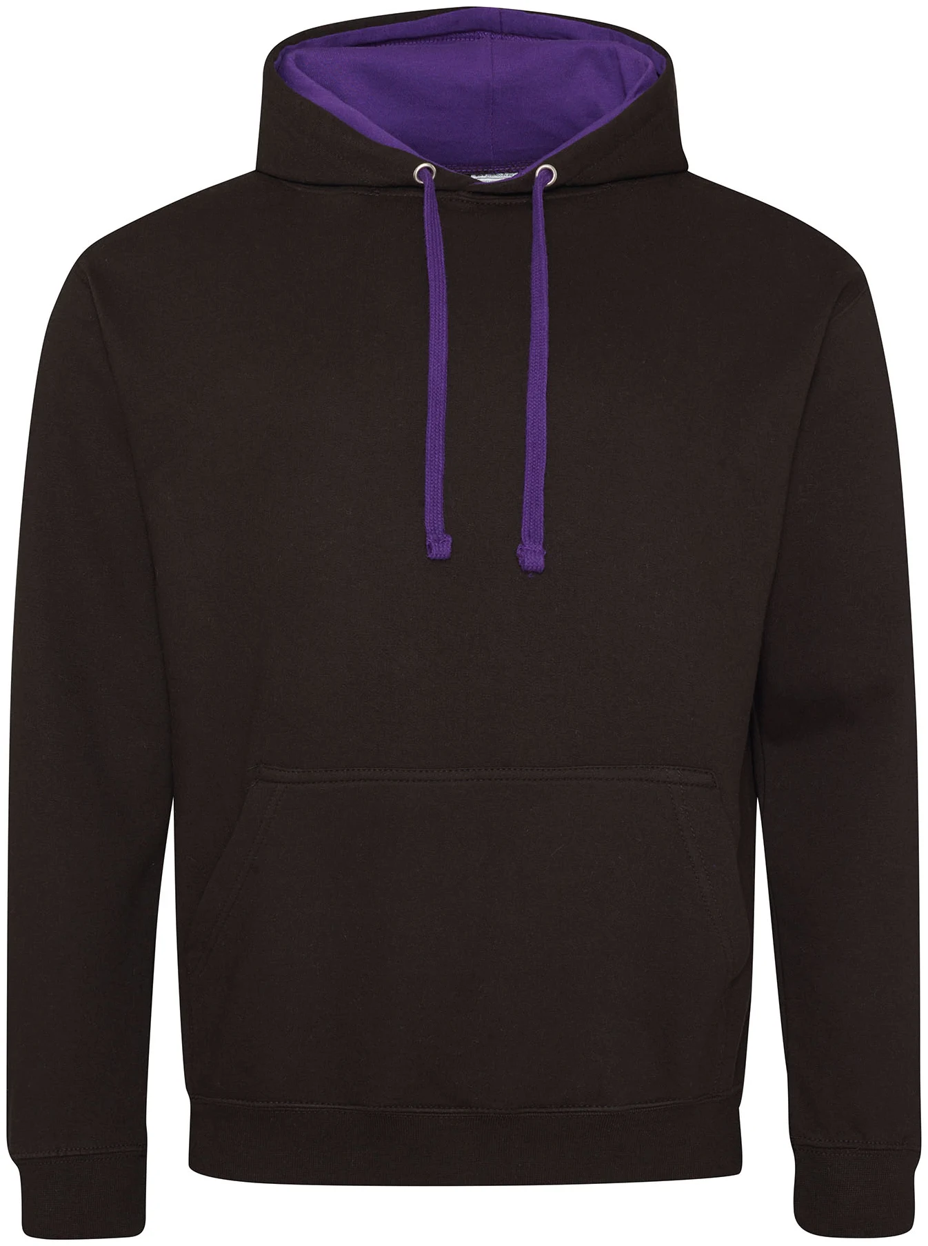 justhoods-jh003-varsity-hoodie-jetblack-purple-front-1 Just Hoods Varsity Hoodie