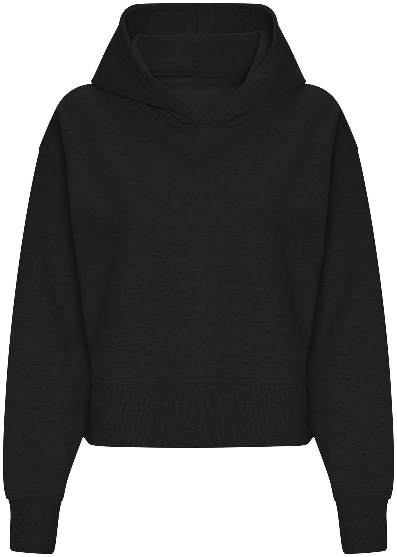 justhoods-jh305-womens-relaxed-hoodie-deepblack-front-1 Just Hoods Women's Relaxed Hoodie