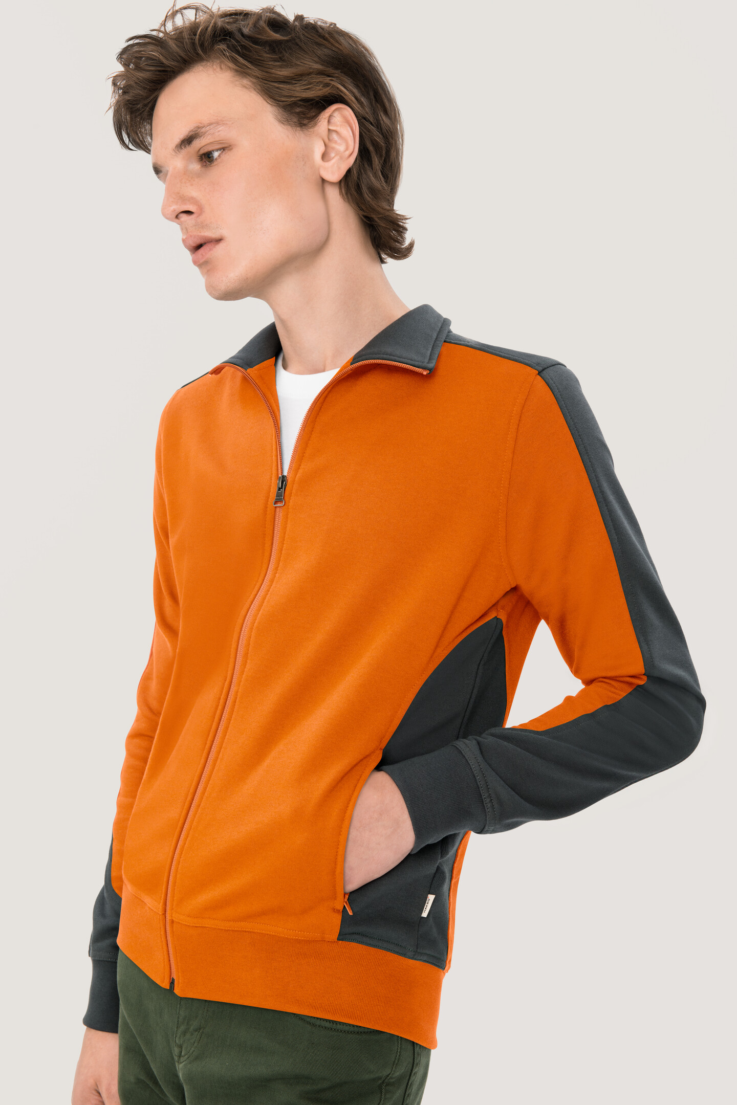 HAKRO Sweatjacke 477 Contrast Mikralinar® HAKRO Sweatjacke 477 Contrast Mikralinar®