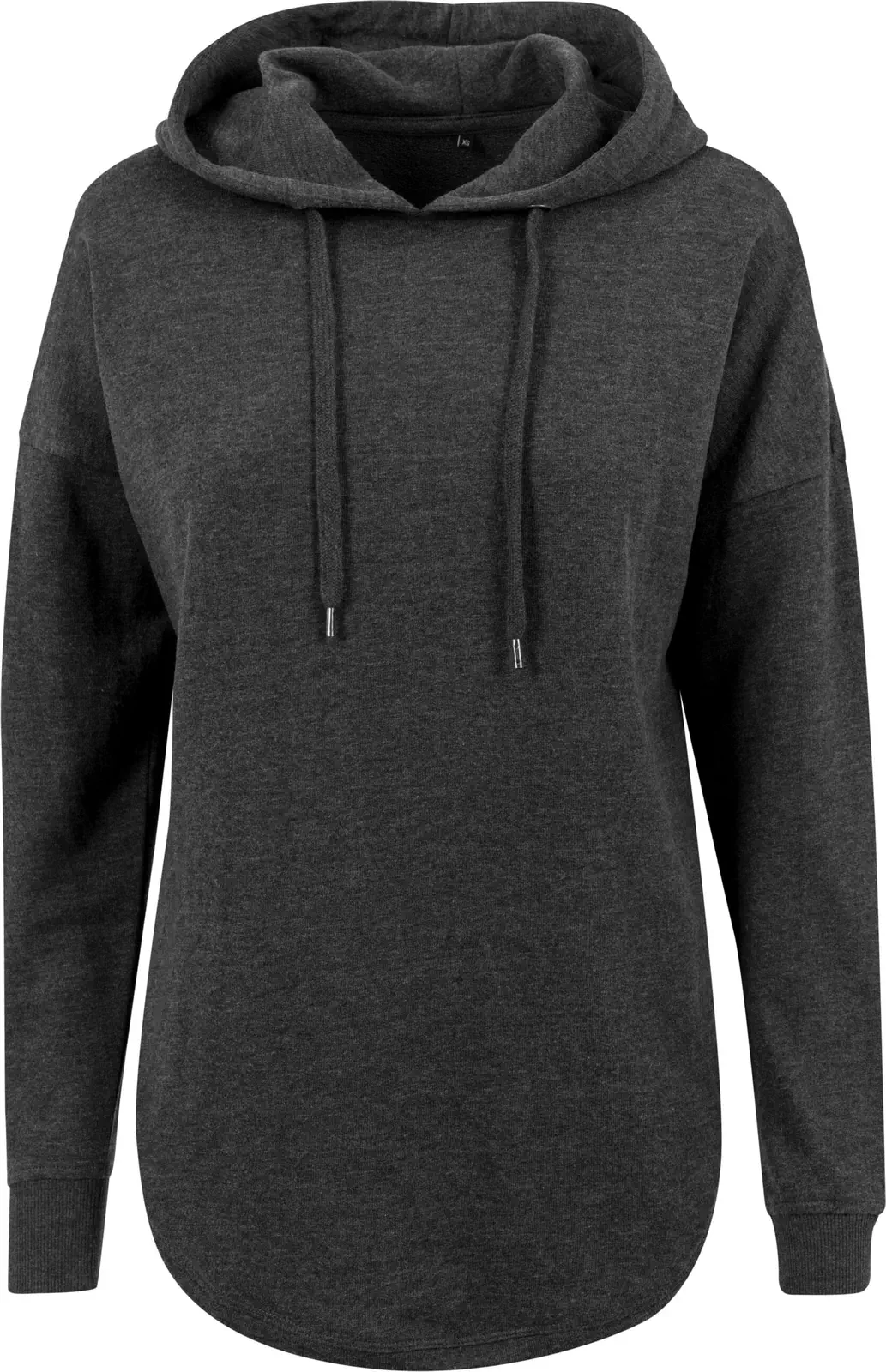 BYB-BY037-ladies-oversized-hoody-charcoalmelange-front-4 Build Your Brand Ladies Oversized Hoody