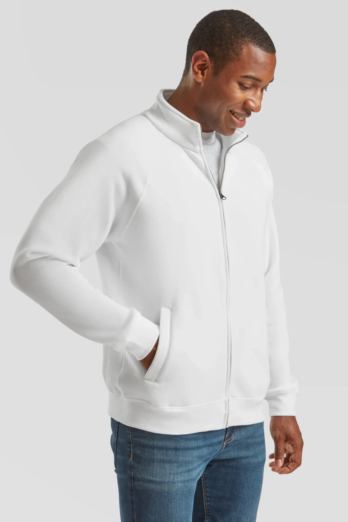 fruit-of-the-loom-62-228-0-premium-sweat-jacket-white-model-1 F.O.L. Premium Sweat Jacket