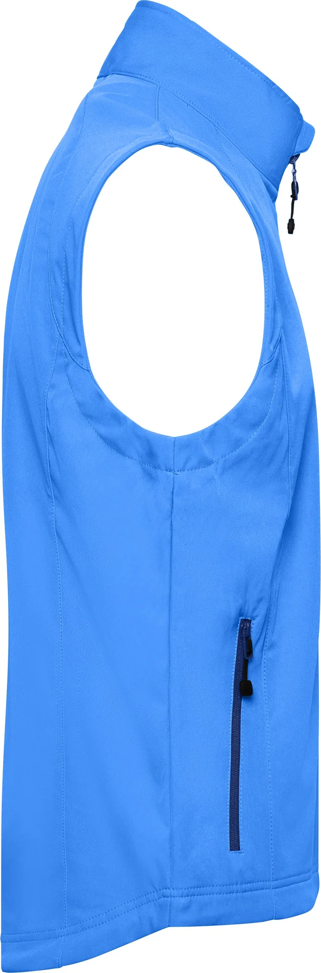 jn1022-mens-softshell-vest-azur-right-6 James & Nicholson Men's Stretch Softshell Vest