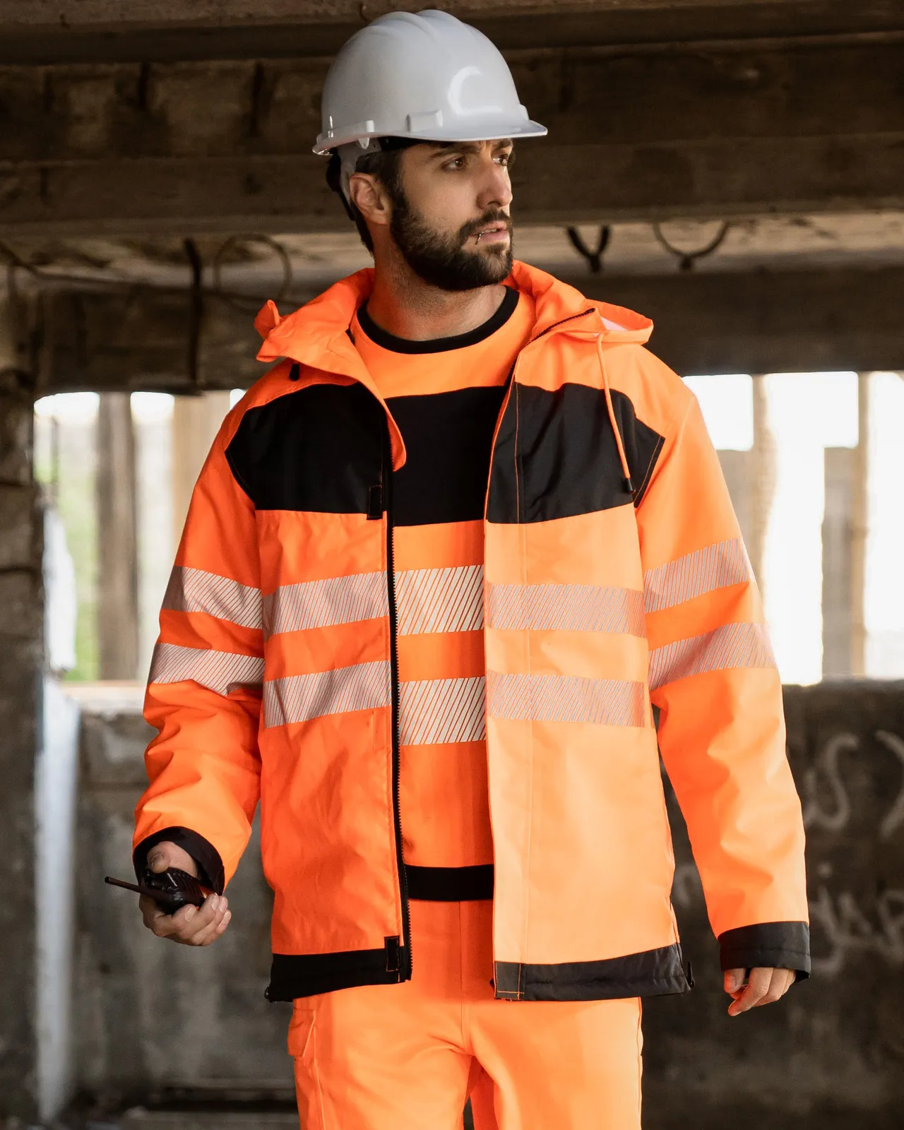 Korntex EOS Hi-Vis Workwear Parka With Printing Area