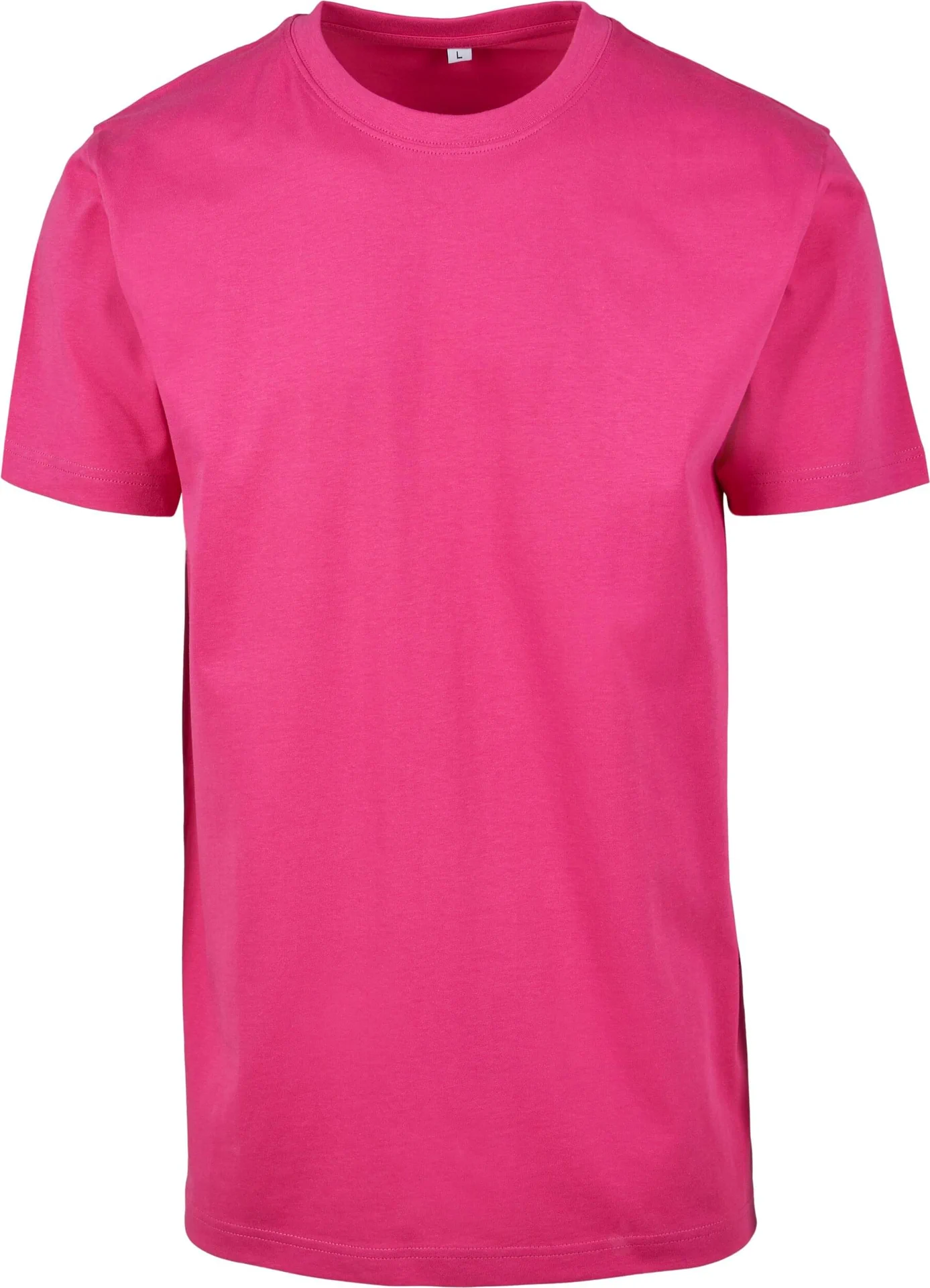 BYB-BY004-t-shirt-round-neck-hibiskuspink-front-4 Build Your Brand T-Shirt Round Neck