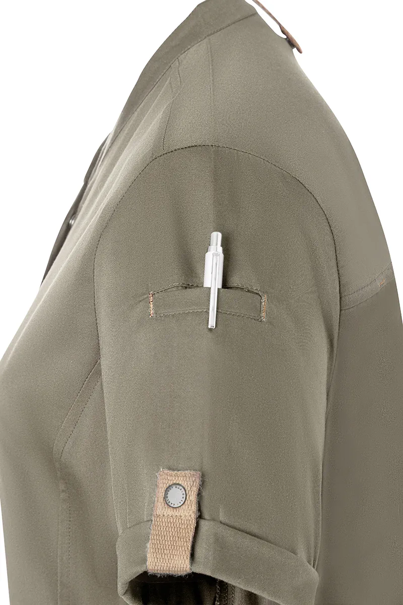 KARLOWSKY Damenkochjacke Green-Generation Kurzarm