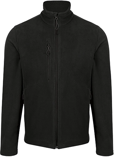 regatta-trf618-honestly-made-recycled-full-zip-fleece-jacket-black-front-1 Regatta Honestly Made Recycled Full Zip Fleece Jacket