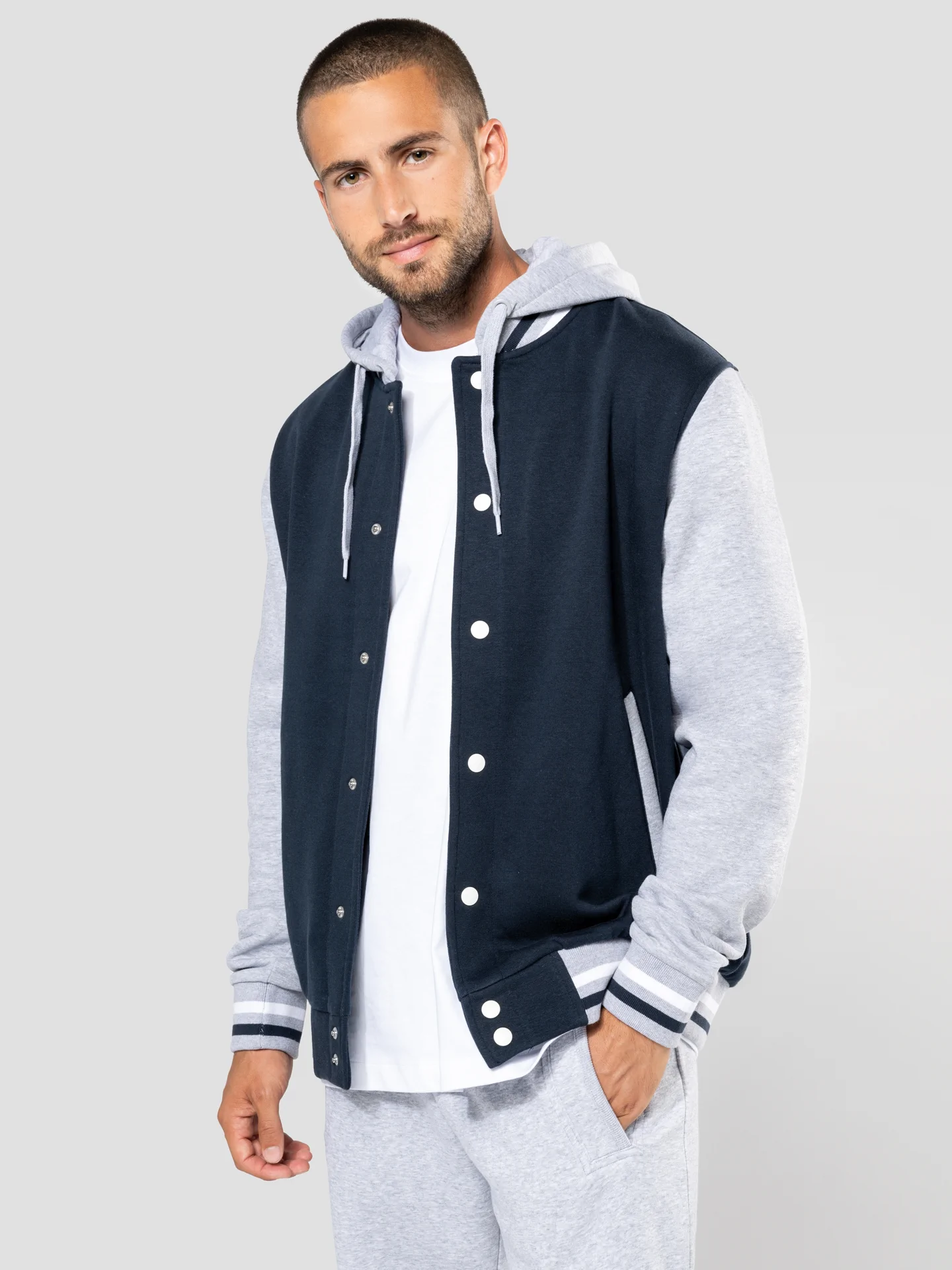 Kariban Unisex Kapuzen College Jacke "Teddy"