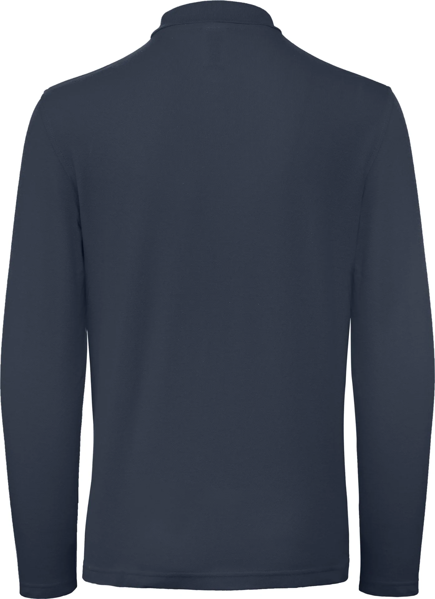 BC-PUI12-ID001-LSL-navy-2 B&C Long Sleeve Polo ID.001 Men's