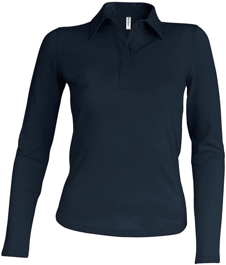 Kariban Damen Piqué Polo langarm Kariban Damen Piqué Polo langarm