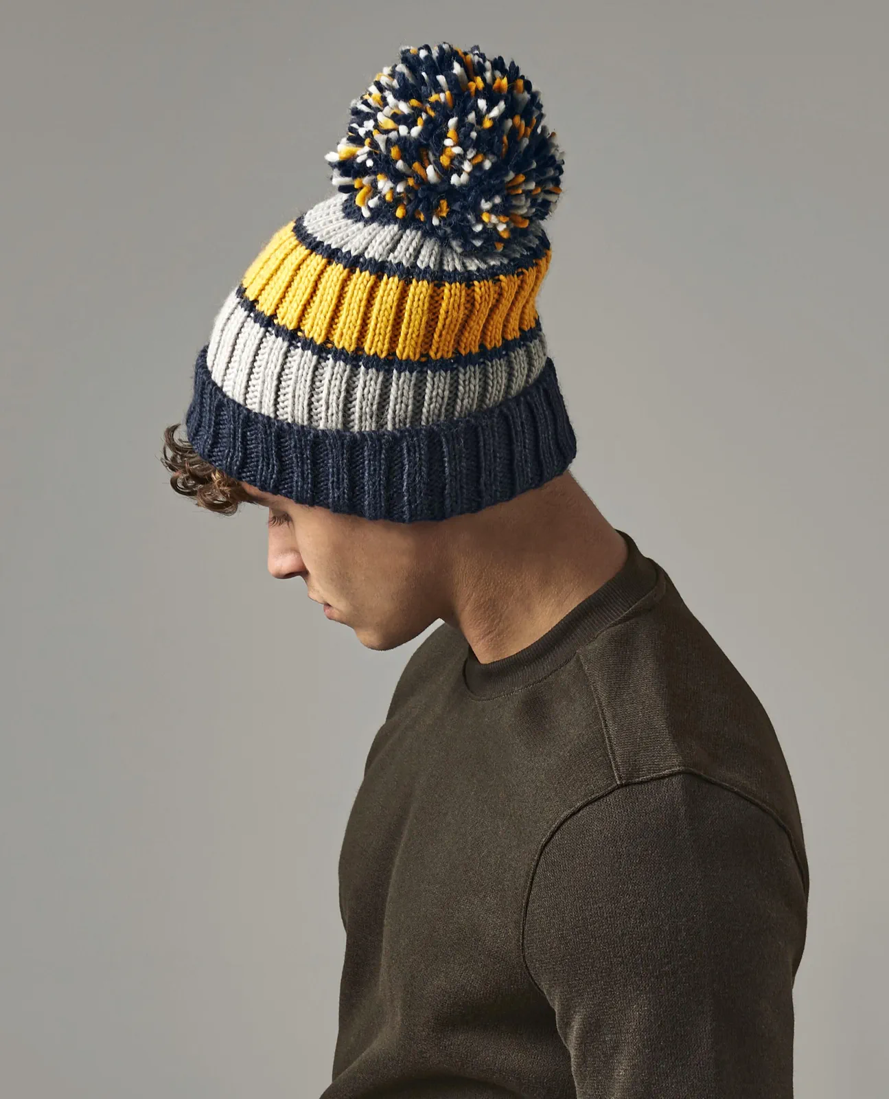 Beechfield Hygge Striped Beanie