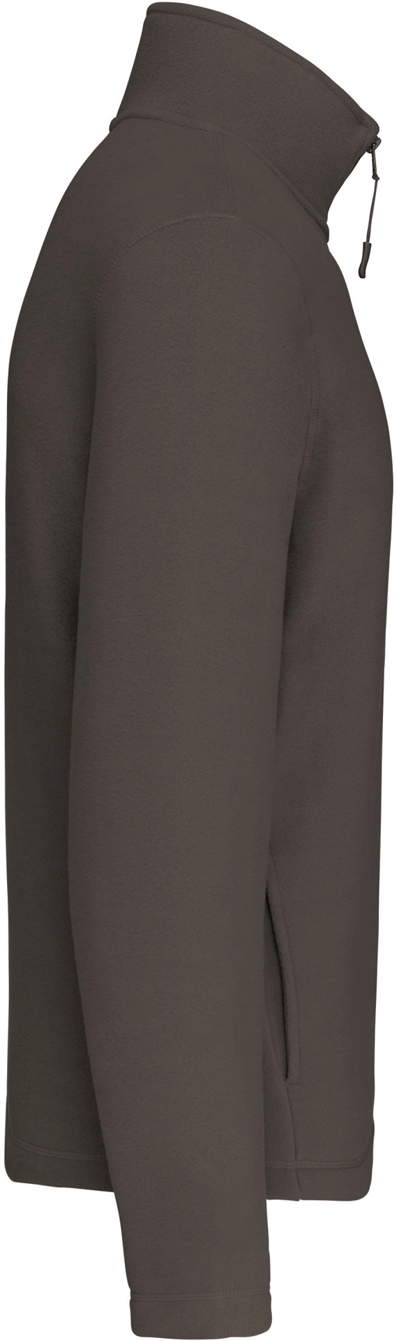 kariban-K912-microfleece-pullover-mit-viertel-zip-enzo-greenolive-right-5 Kariban Microfleece Pullover mit 1/4 Zip "Enzo"