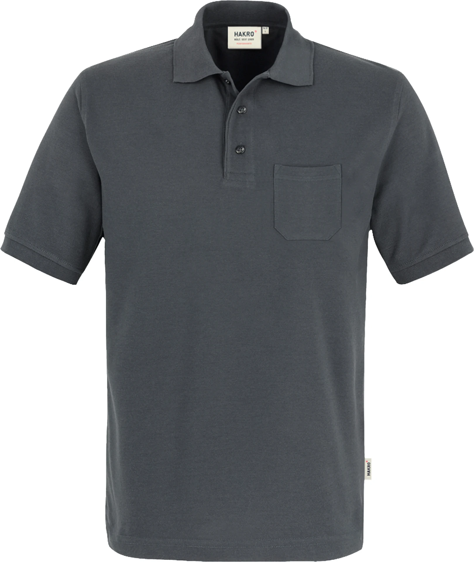 hakro-812-pocket-poloshirt-mikralinar-anthrazit-front-1 HAKRO Pocket-Poloshirt 812 Mikralinar®
