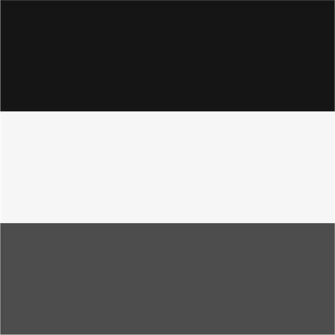 black/white/dark grey