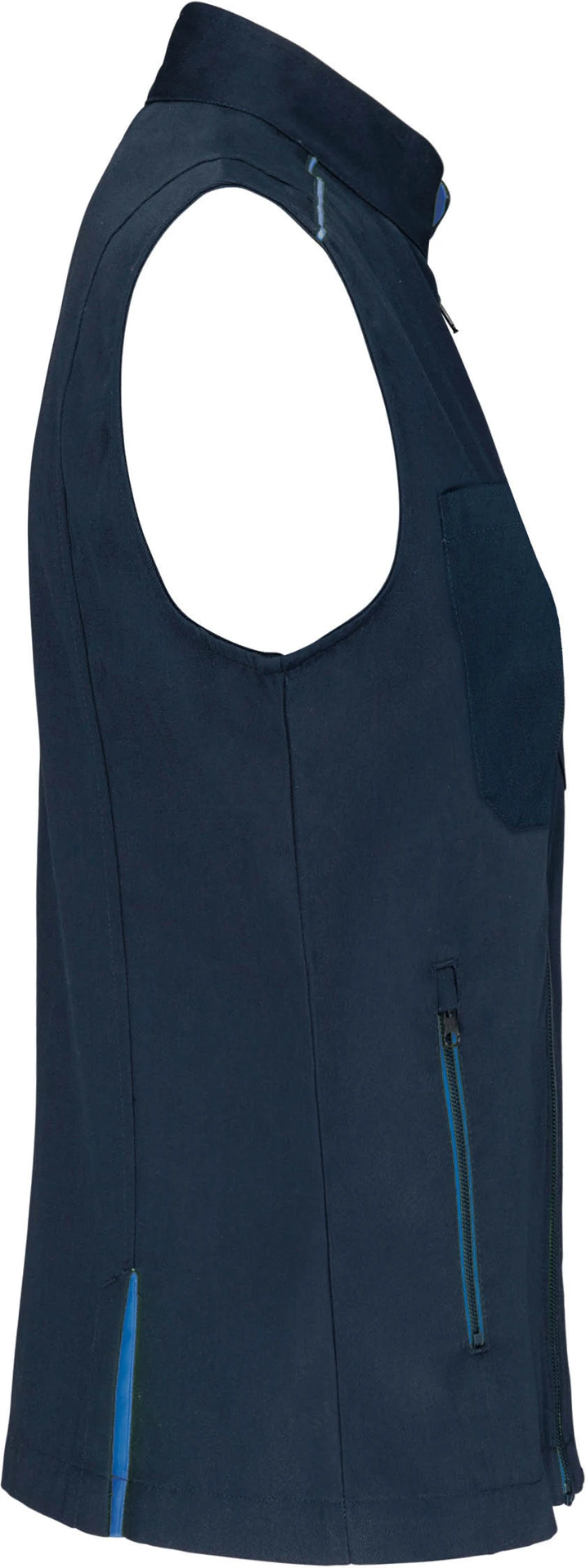 kariban-WK6149-damen-bodywarmer-day-to-day-navy-lightroyalblue-right-5 Kariban Damen Bodywarmer "Day-to-Day"