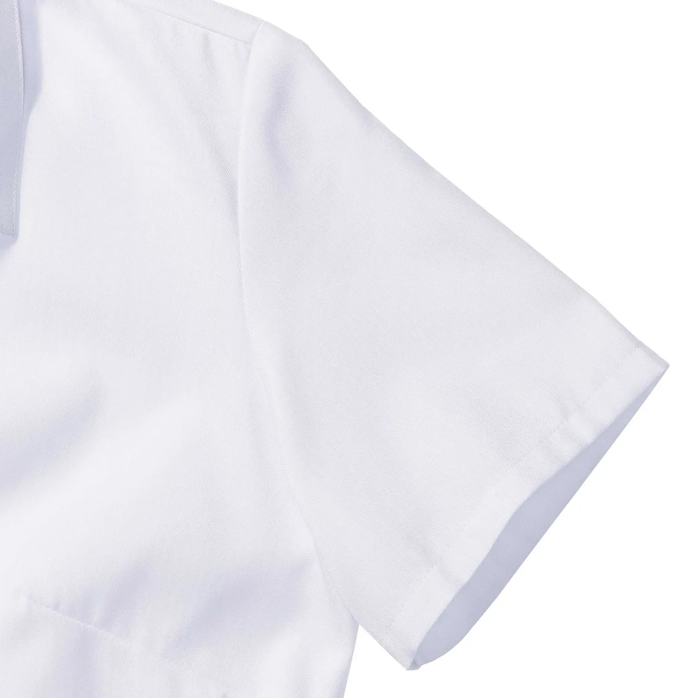 Russell Ladies Short Sleeve Herringbone Shirt