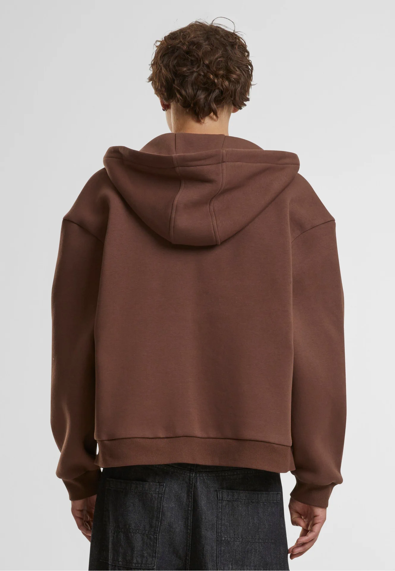 Build Your Brand Fluffy Zip Hoody