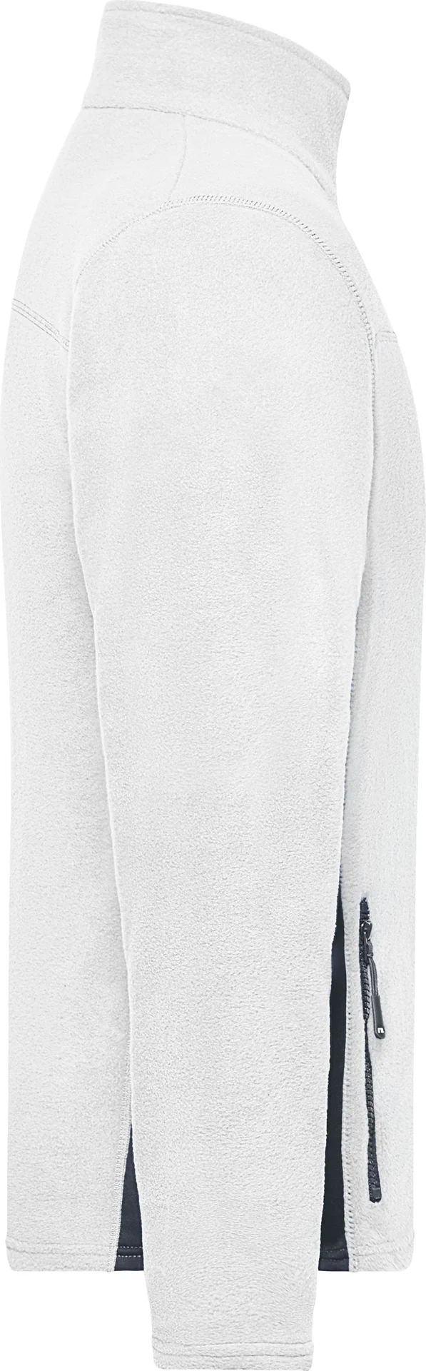 jn842-mens-workwear-fleece-jacket-white-carbon-right-6 James & Nicholson Men's Workwear Fleece Jacket -Strong-