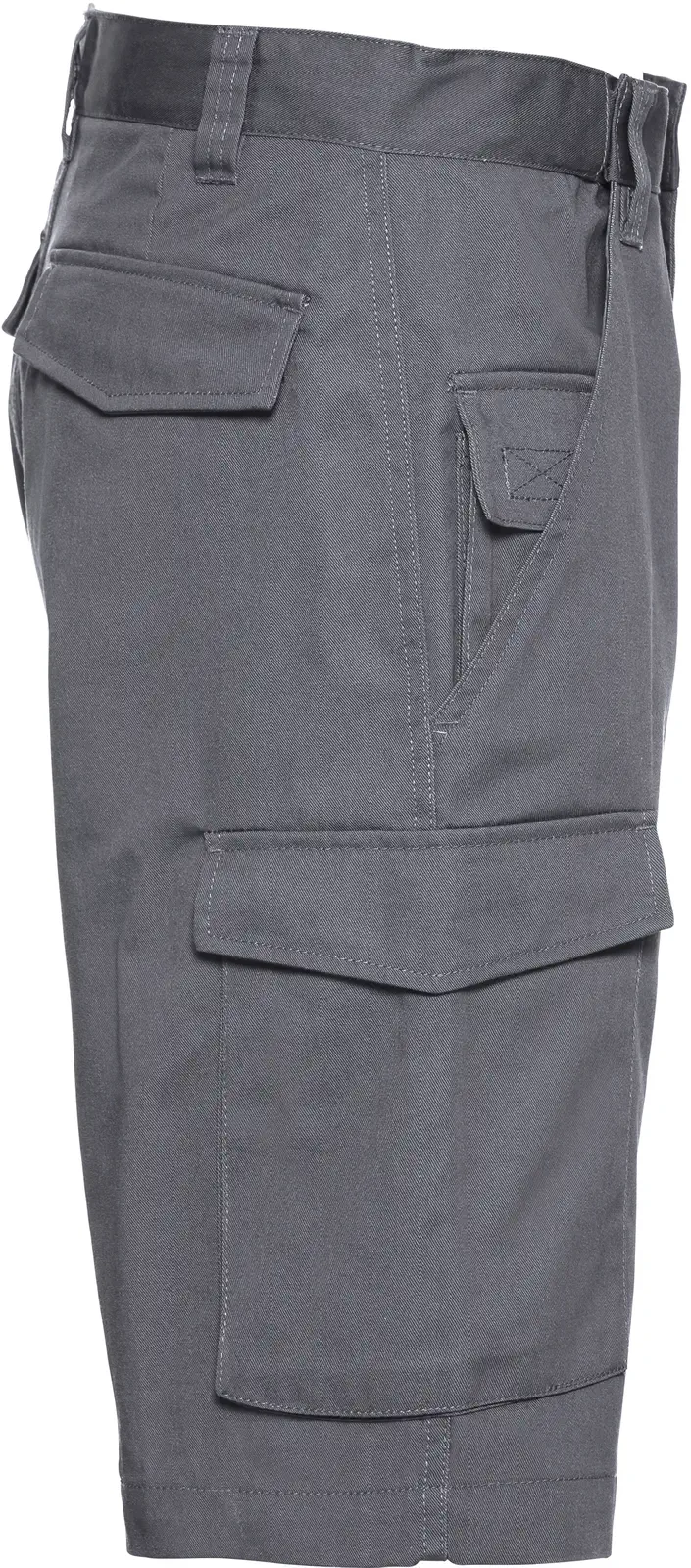 russell-r002m-poly-cotton-twill-shorts-convoygrey-side-4 Russell Workwear Polycotton Twill Shorts