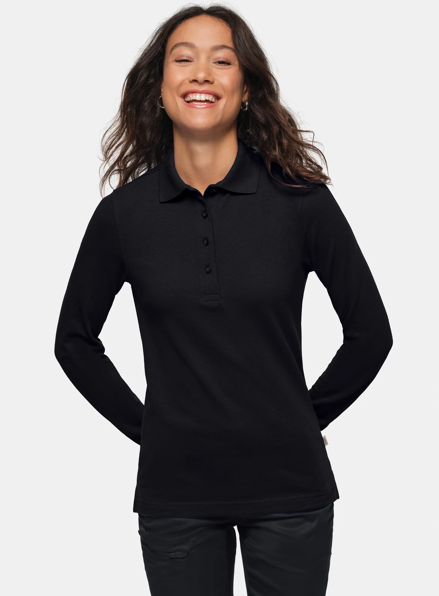 HAKRO Women-Longsleeve-Poloshirt 215 Mikralinar®