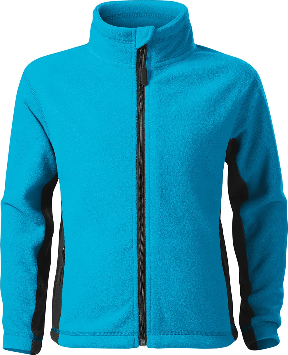 malfini-529-frosty-fleece-kinder-tuerkisblau-front-2 MALFINI Fleecejacke Kinder Frosty 529