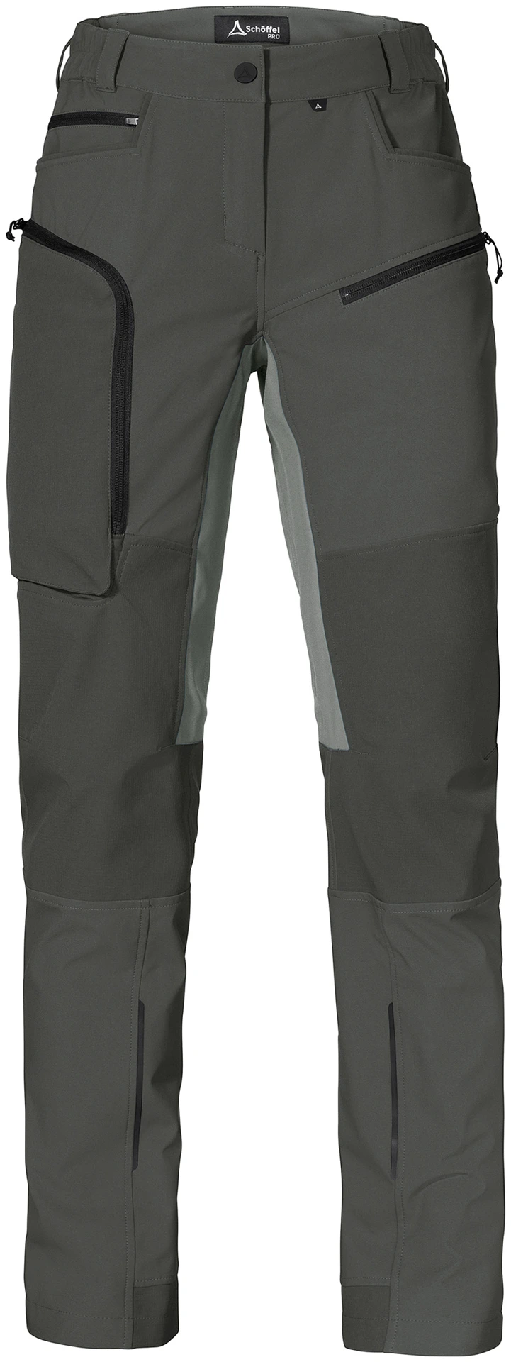 schoeffel-pro-7000-allwettertalent-hose-damen-dunkelgrau-front-1 Schöffel PRO 7000 Damen ALLWETTERTALENT Cordura-Softshellhose