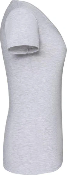 fruit-of-the-loom-61-444-0-ladies-iconic-150-v-neck-t-shirt-heathergrey-5 F.O.L. Ladies Iconic 150 V Neck T