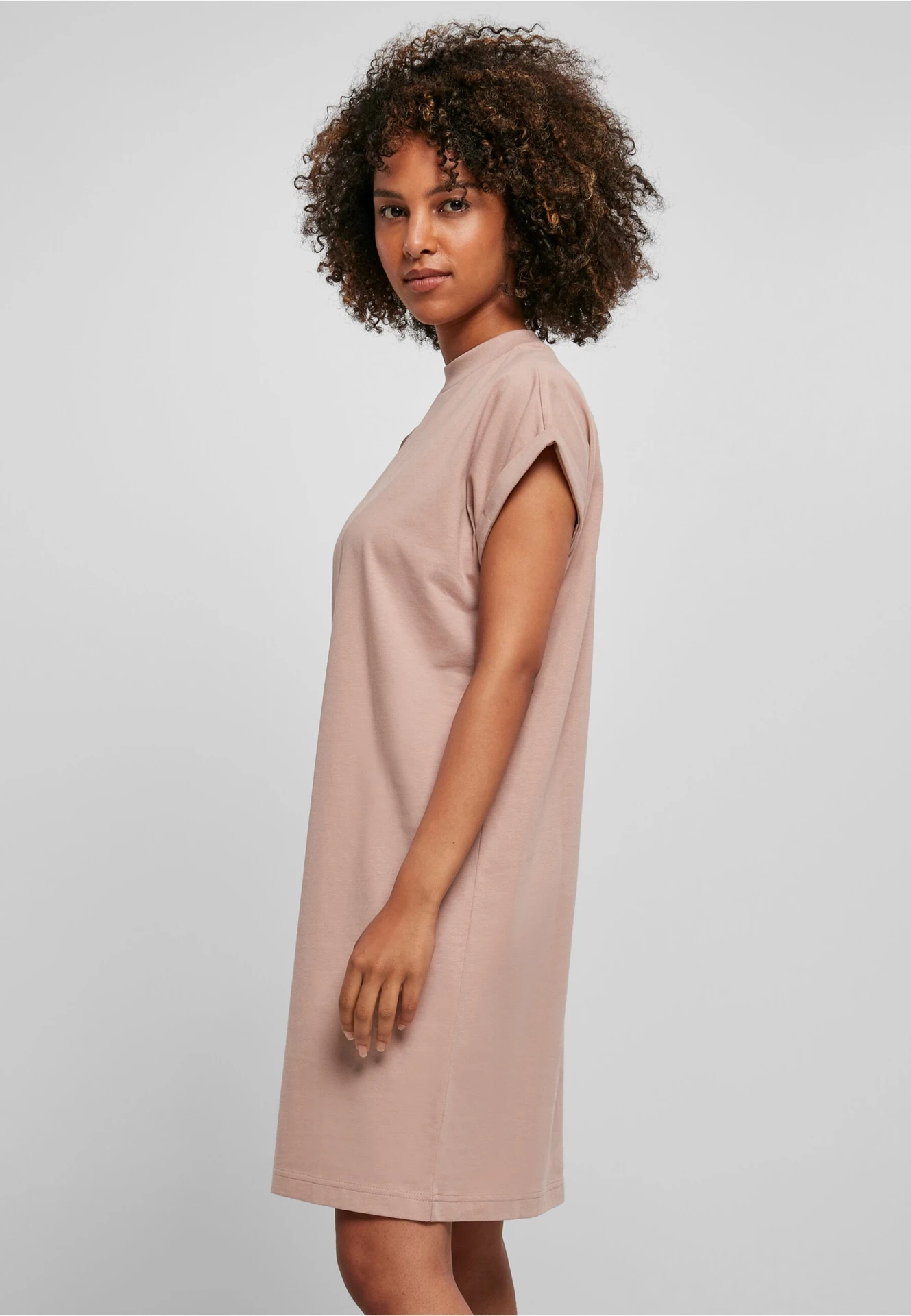 Build Your Brand Ladies Turtle Extended Shoulder Dress