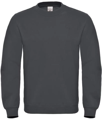 BC-WUI20-Sweatshirt-ID002-anthracite-front-2 B&C Basic Sweat Men
