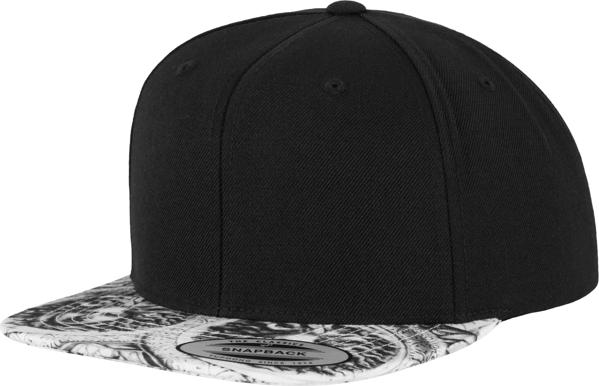 flexfit-6089sk-sun-king-snapback-black-white-front-1 FLEXFIT Sun King Snapback