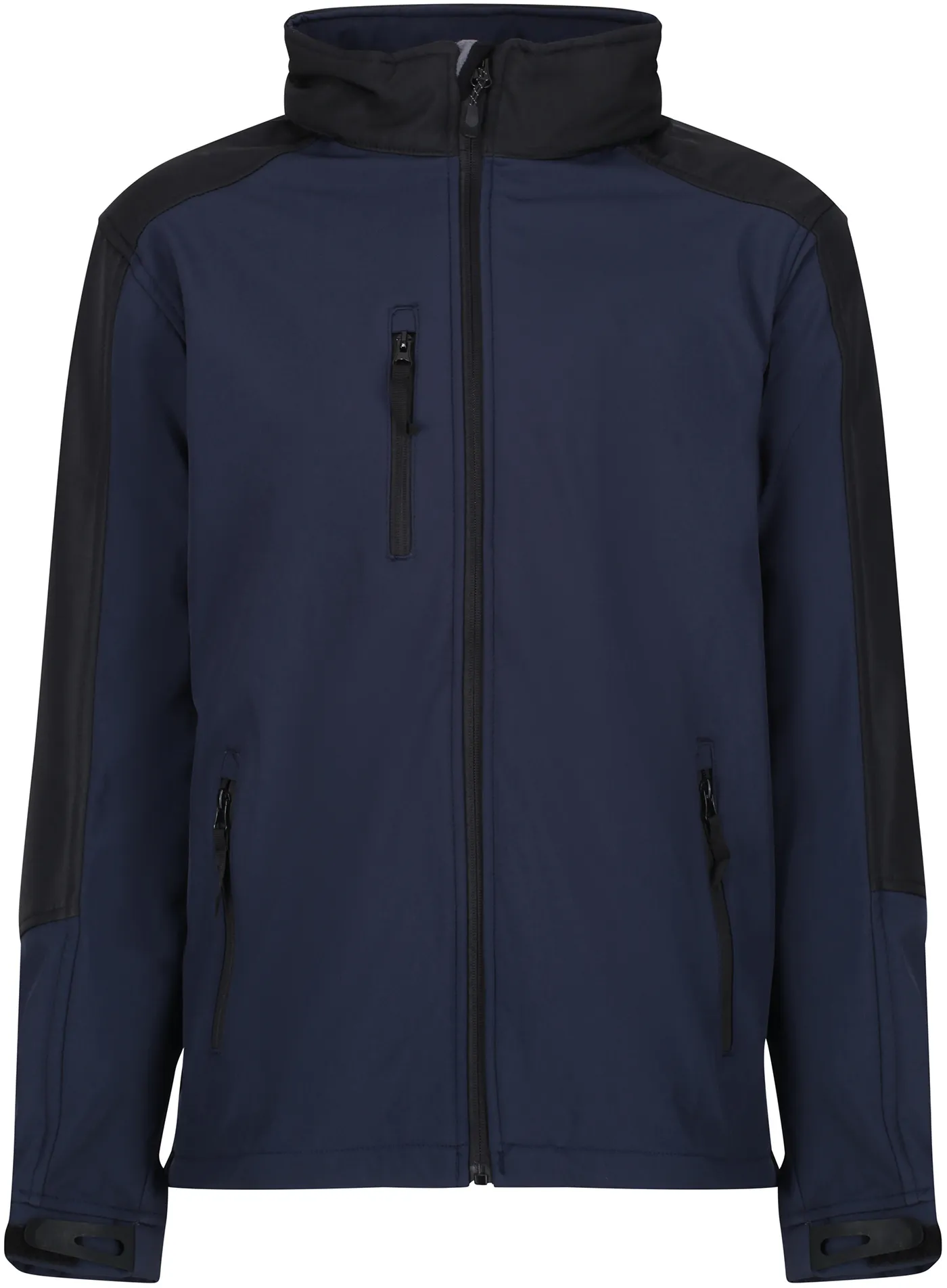 regatta-tra650-HYDROFORCE 3 LAYER MEMBRANE HOODED SOFTSHELL-navy-black-front-2 Regatta Hydroforce Softshell