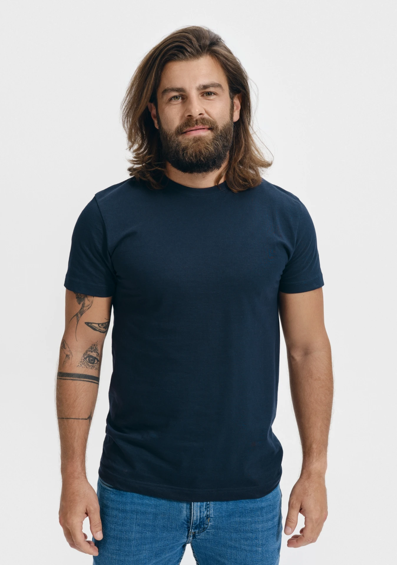 malfini-137-heavy-new-t-shirt-marineblau-model-0 MALFINI T-Shirt Heavy New 137