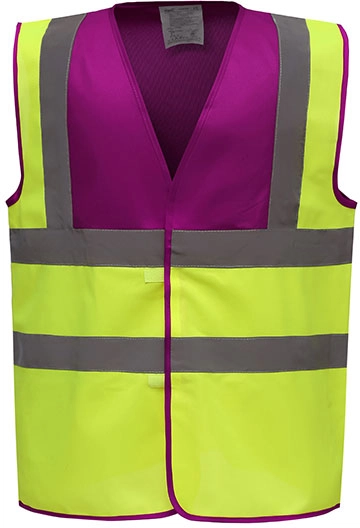 YOKO High Visability 2 Bands & Braces Waistcoat