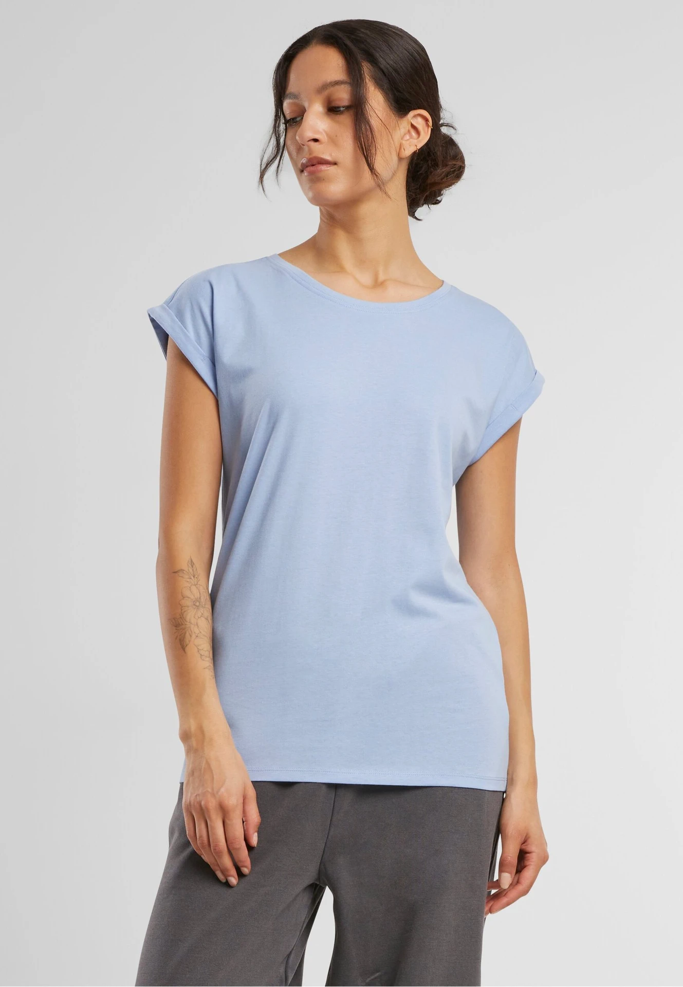 Build Your Brand Ladies Extended Shoulder Tee