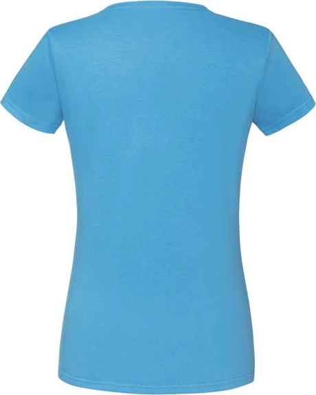 fruit-of-the-loom-61-432-0-ladies-iconic-150-t-shirt-azureblue-6 F.O.L. Ladies Iconic T