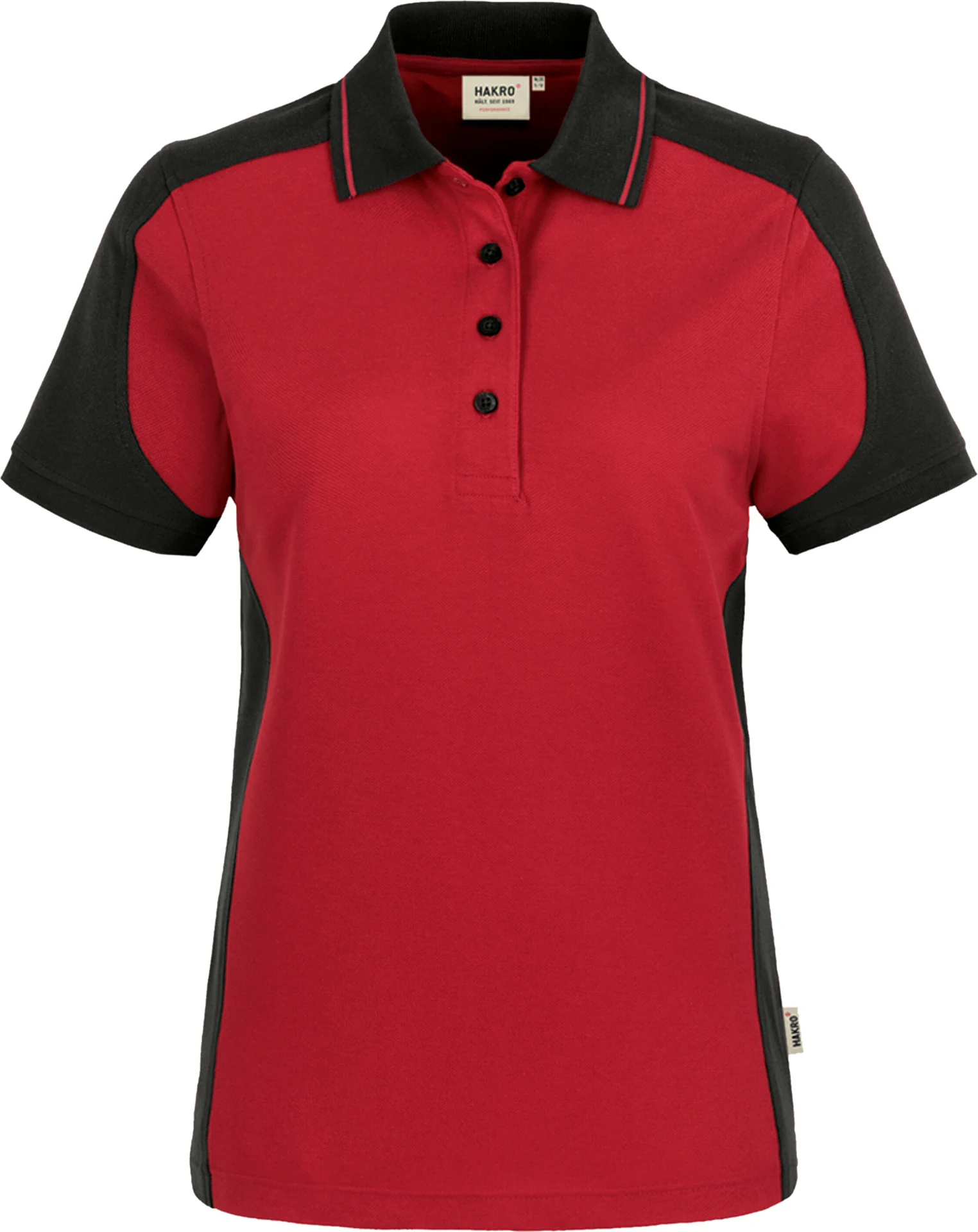 hakro-239-damen-poloshirt-contrast-mikralinar-rot-anthrazit-front-1 HAKRO Women-Poloshirt-Contrast 239 Mikralinar®