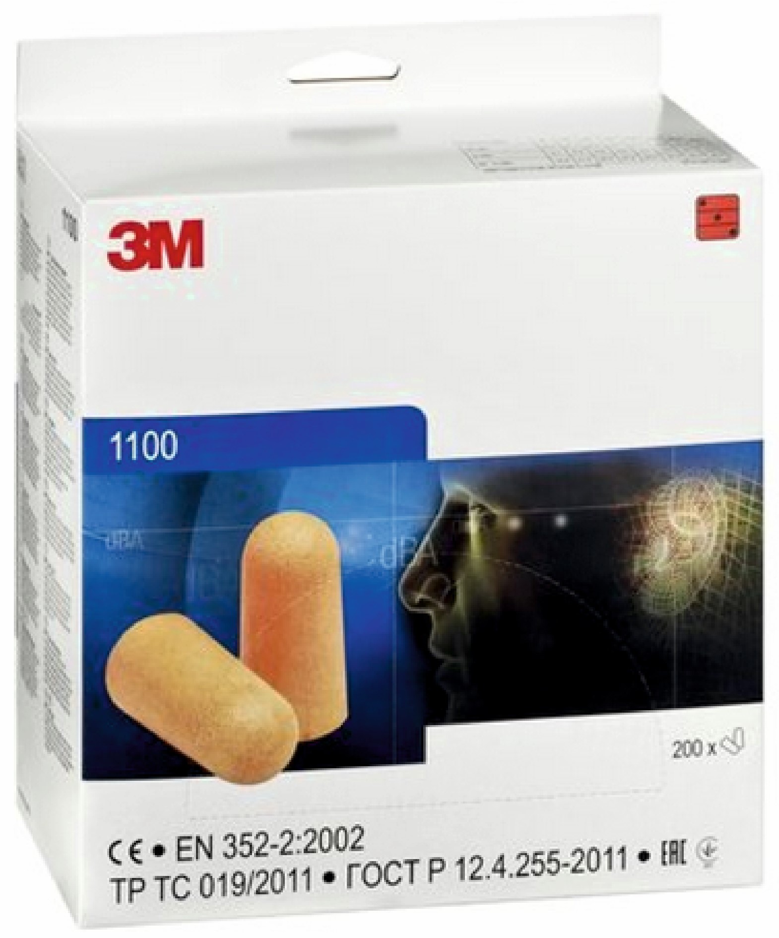 3M Schaumstoff-Gehörschutzstöpsel 200 Paar