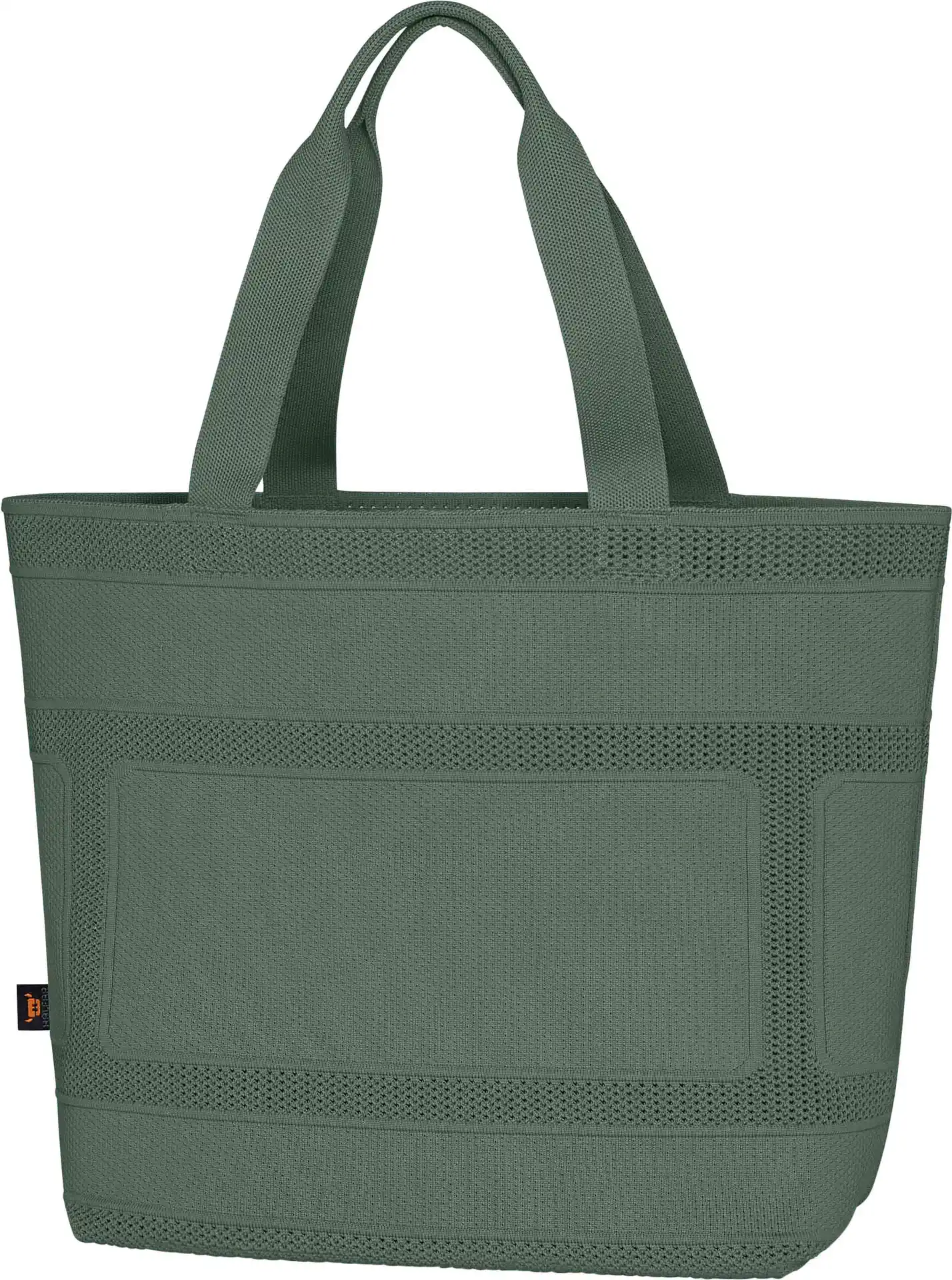halfar-1818055-shopper-mono-green-grey-front-1 HALFAR Shopper Mono