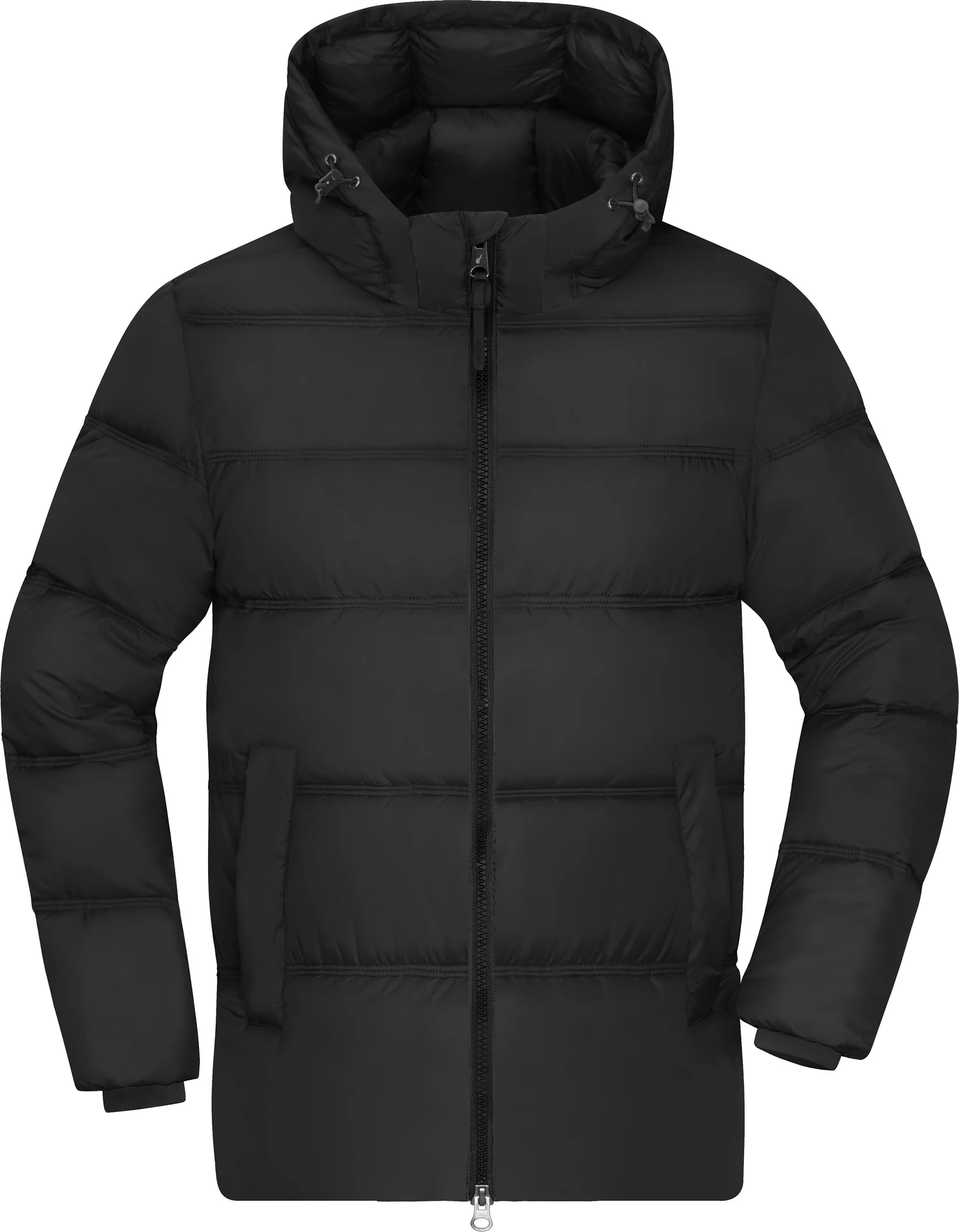 jn1370-mens-winter-jacket-black-front-3 James & Nicholson Men´s Winter Jacket