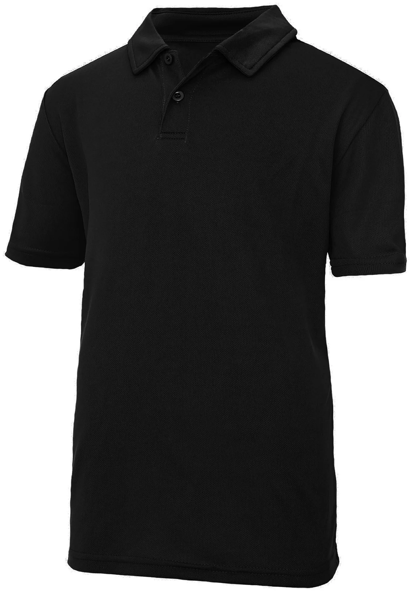 justcool-jc040j-kids-cool-poloshirt-jetblack-front-1 Just Cool Kids Cool Polo