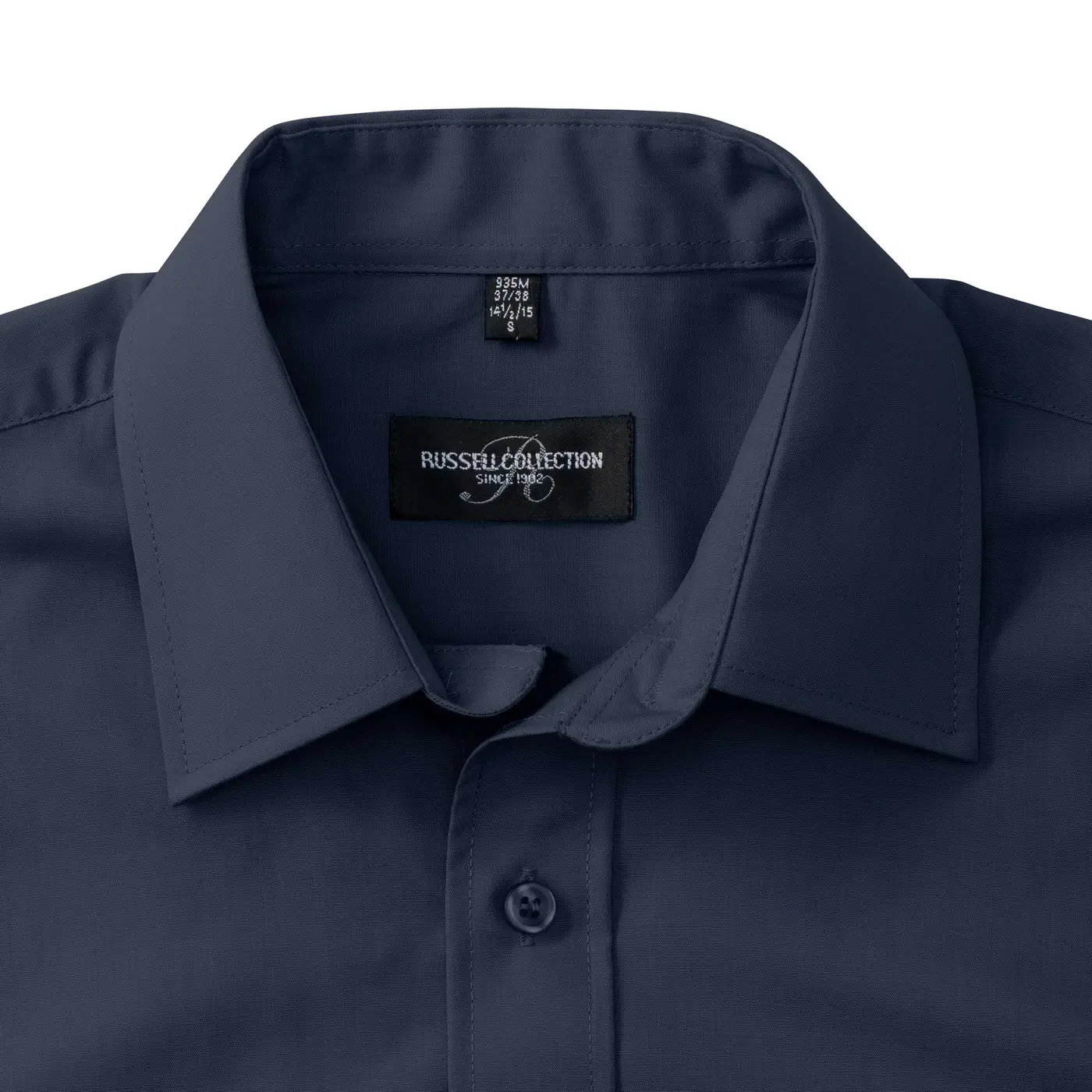 Russell Men's Short Sleeve Polycotton Easy Care Poplin Shirt