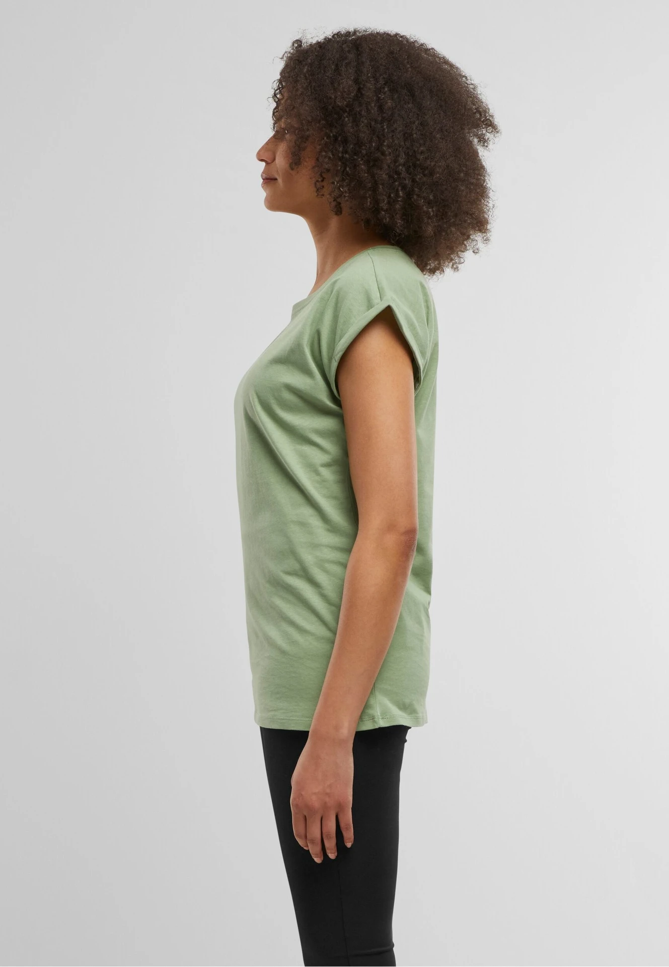 Build Your Brand Ladies Extended Shoulder Tee